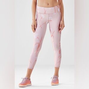 Fabletics Pink Floral High-Waist 7/8 Leggings